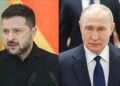Prezydent Ukrainy Wołodymyr Zełenski i przywódca Rosji Władimir Putin. Fot. PAP/EPA/ALEXANDER KAZAKOV / SPUTNIK / KREMLIN POOL