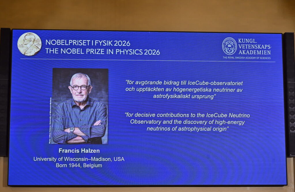 Francis Halzen. Fot. PAP/EPA/CHRISTINE OLSSON