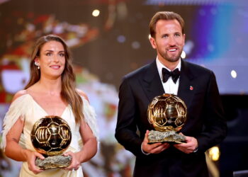 Harry Kane i Alexia Putellas zdobywcami Złotej Piłki. Fot. PAP/EPA/TOLGA AKMEN