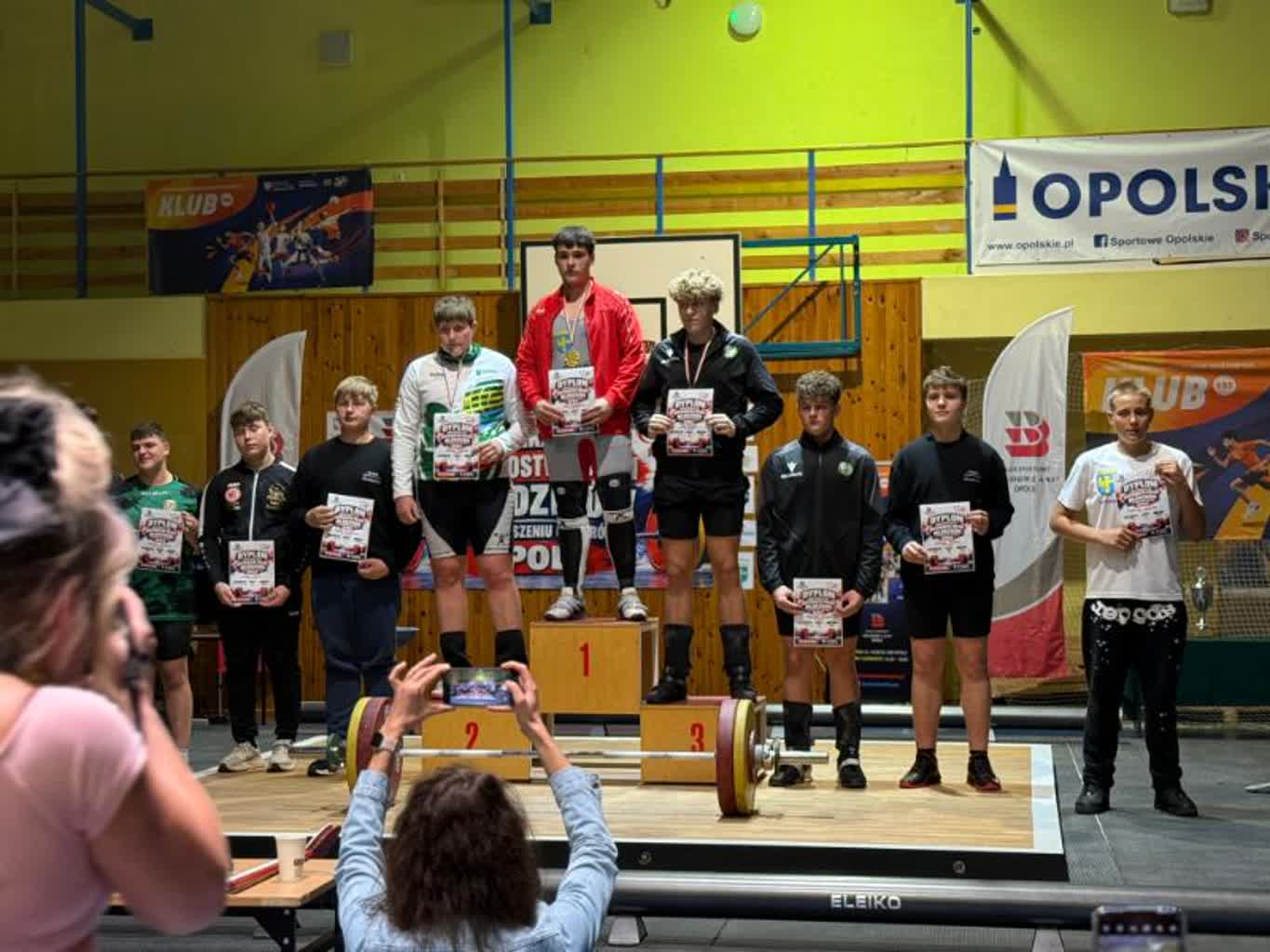 Mateusz Bania na podium zawodów w Opolu