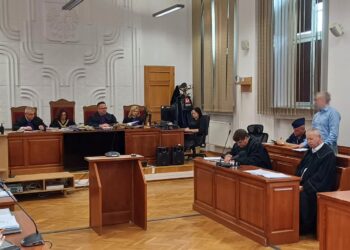 Sprawa zagryzienia przez psy w pobliżu strzelnicy w Raculi w Zielonej Górze. Ruszył proces Piotra M. (fot. Piotr Bakselerowicz)