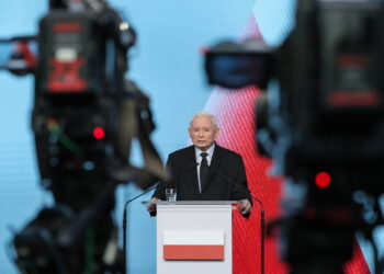 Na zdjęciu Jarosław Kaczyński, prezes PiS (PAP/Paweł Supernak)