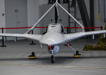 Dron Bayraktar TB2. Fot. PAP/Marcin Bielecki