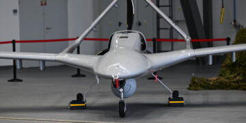 Dron Bayraktar TB2. Fot. PAP/Marcin Bielecki