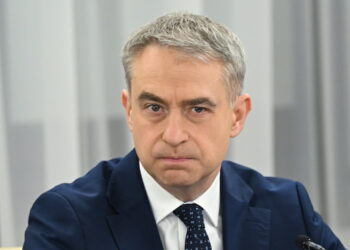 Wicepremier, minister cyfryzacji Krzysztof Gawkowski. Fot. PAP/Radek Pietruszka