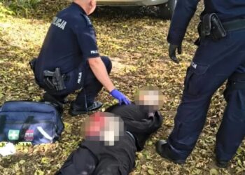 Zatrzymany 19-latek, który dokonał ataku na szkołę w Ostrołęce. Fot. policja mazowiecka/x
