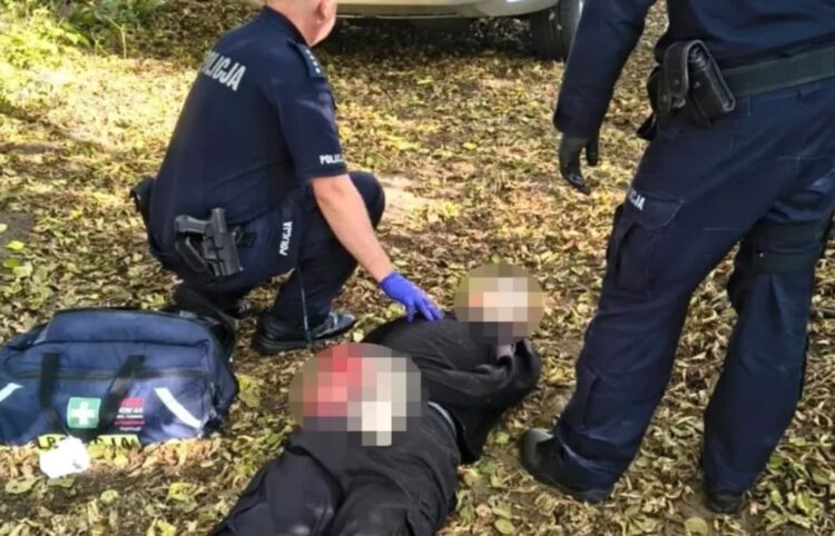Zatrzymany 19-latek, który dokonał ataku na szkołę w Ostrołęce. Fot. policja mazowiecka/x