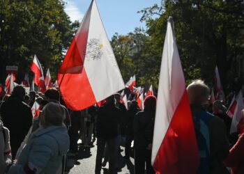 Manifestacja przed Trybunałem Konstytucyjnym. Fot. PAP/ Marcin Obara