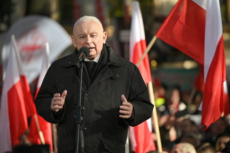 Jarosław Kaczyński. Fot. PAP/Marcin Obara