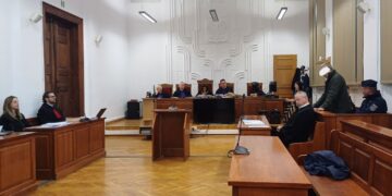 Proces Piotra M., byłego milicjanta i właściciela strzelnicy. Należące do niego psy zagryzły 46-letniego mężczyznę (fot. Piotr Bakselerowicz)