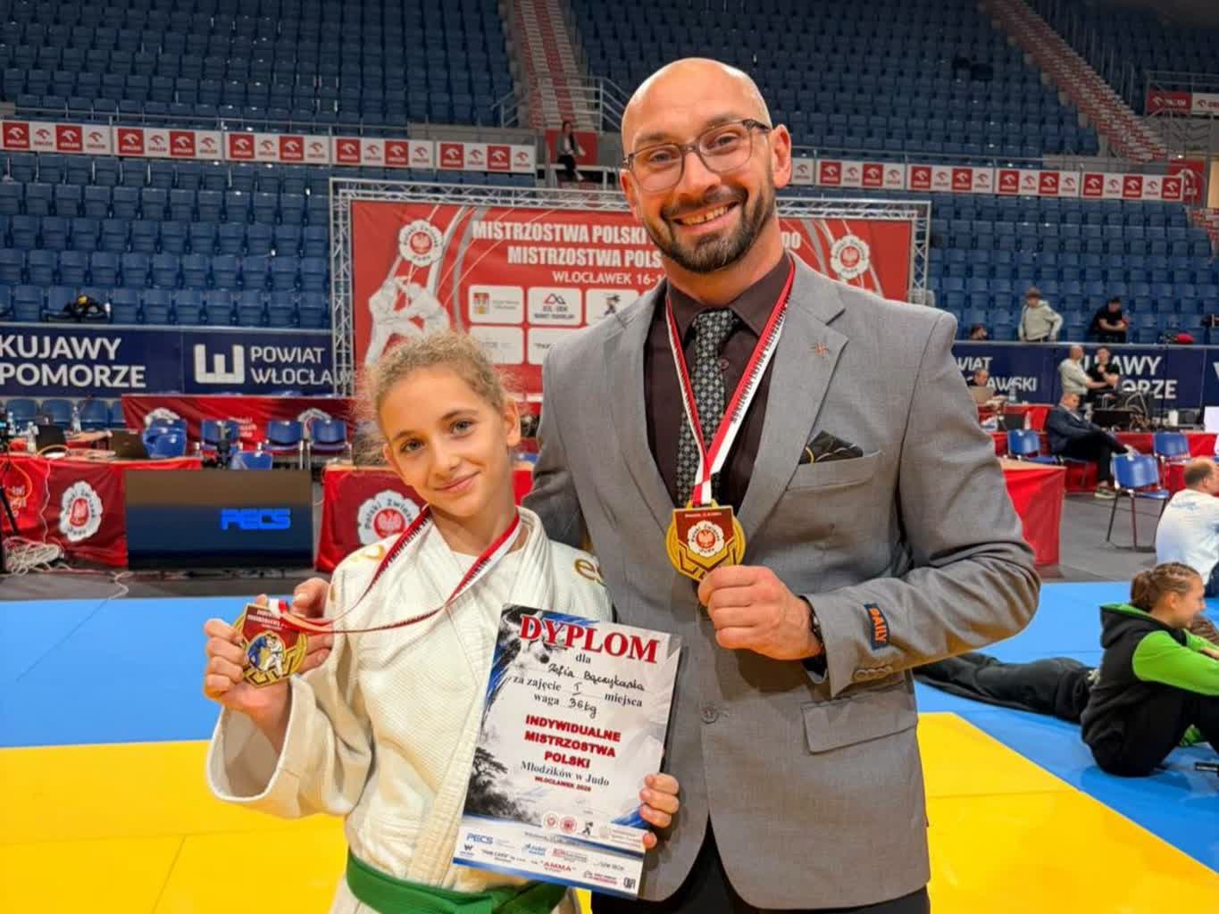 Zofia Bączykowska mistrzynią Polski młodziczek w judo