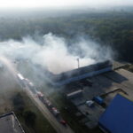 SŁUBICE POŻAR HALI MAGAZYNOWEJ. Fot. PAP/Lech Muszyński