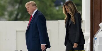 Donald Trump i Melania Trump. Fot. PAP/EPA/DANIEL HEUER / POOL
