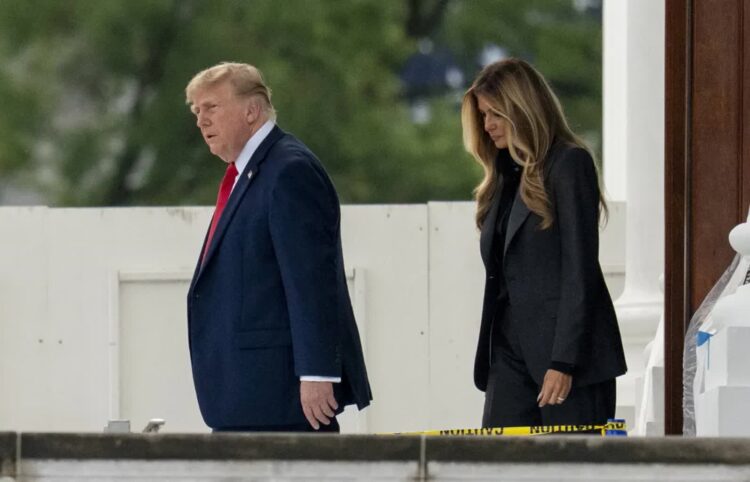 Donald Trump i Melania Trump. Fot. PAP/EPA/DANIEL HEUER / POOL
