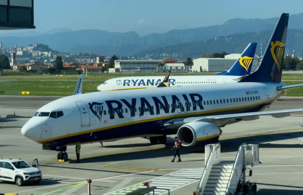 Samoloty linii Ryanair, fot. PAP/Darek Delmanowicz